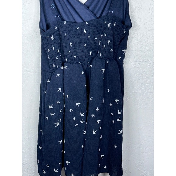 Purple Snow Spaghetti Strap Navy Skort With White Birds Size m‎ - Picture 8 of 9